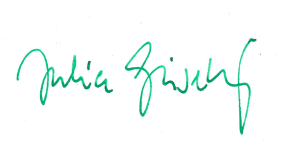 Unterschrift von Julia Gieseking